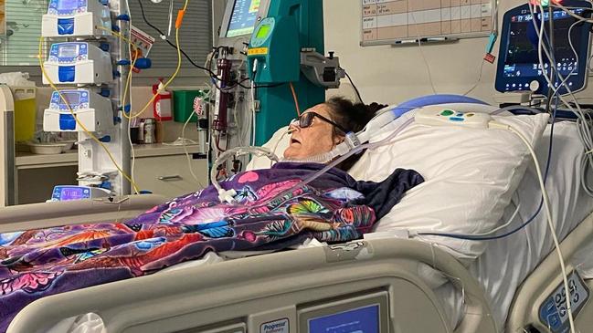 Howard Springs sepsis survivor Tracey McNee, aged 61 when she was afflicted by the life-threatening condition. Picture: Supplied