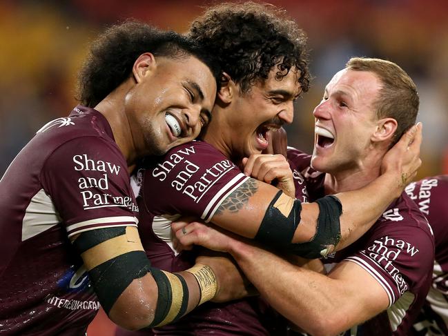 Cherry-Evans’ Sea Eagles recorded a 20-point win but still leaked four tries in their clash with the 12th-placed Tigers. Picture: Jono Searle / Getty Images