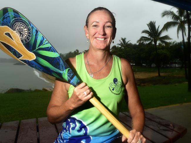 Fiona Hanson is a member of the Townsville Outriggers Canoe Club. PICTURE: MATT TAYLOR.