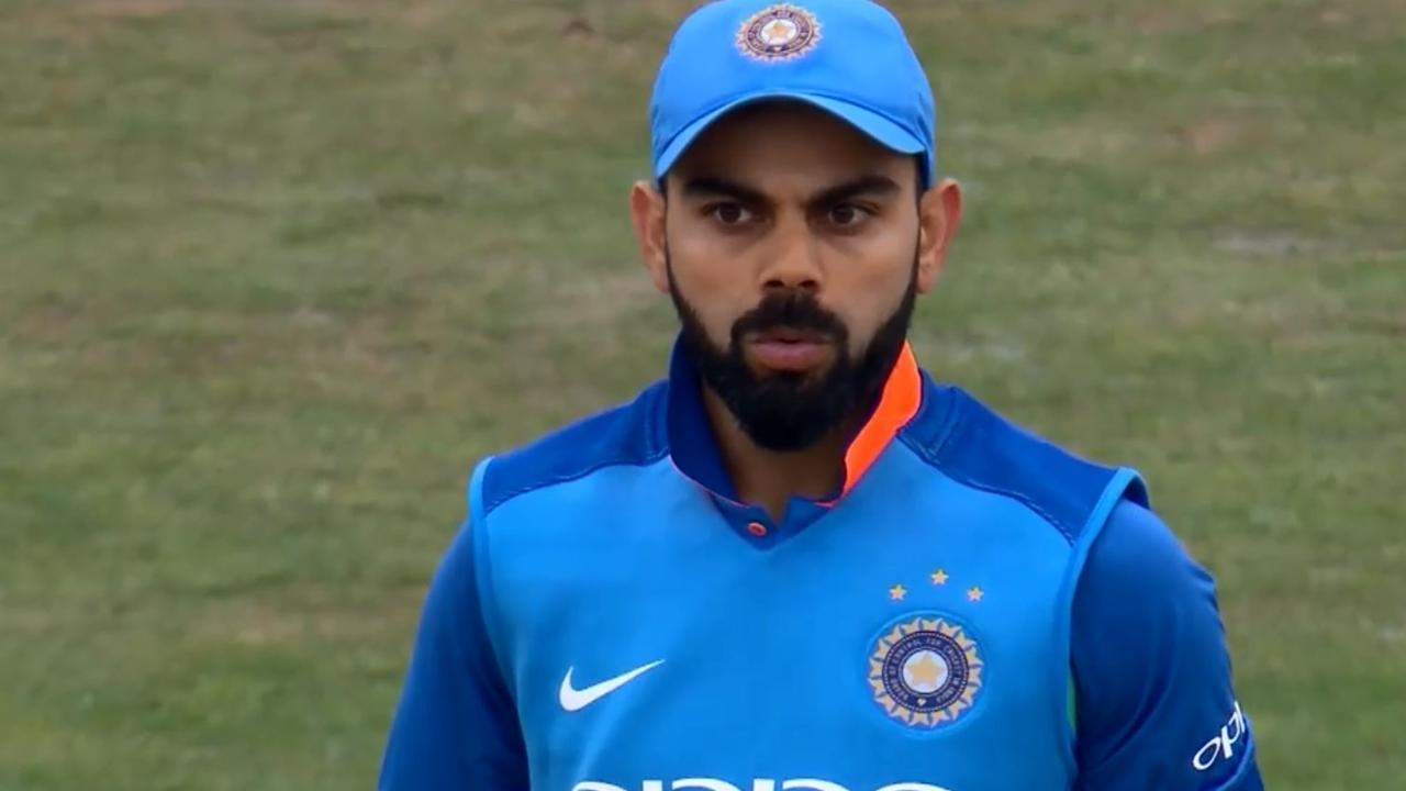 Virat Kohli was stunned by a ripping leg-break from Adil Rashid.