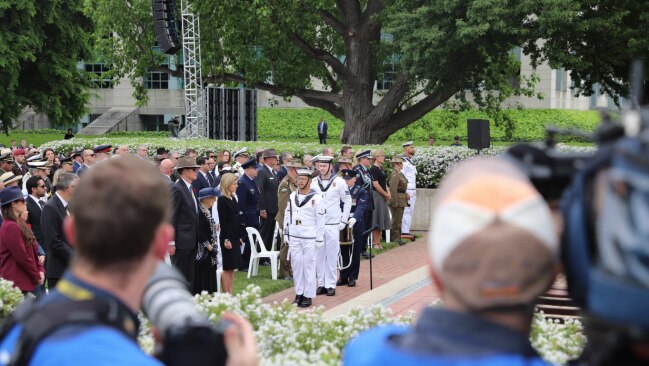 This year's national service was held at the Australian War Memorial in Canberra. Picture: Twitter.