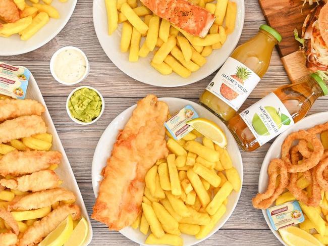 Classic dishes from Old Fashioned Fish 'N' Chips at Narraweena, named in the top 10 fish and chips shops in Sydney by GQ magazine.  Picture: Supplied