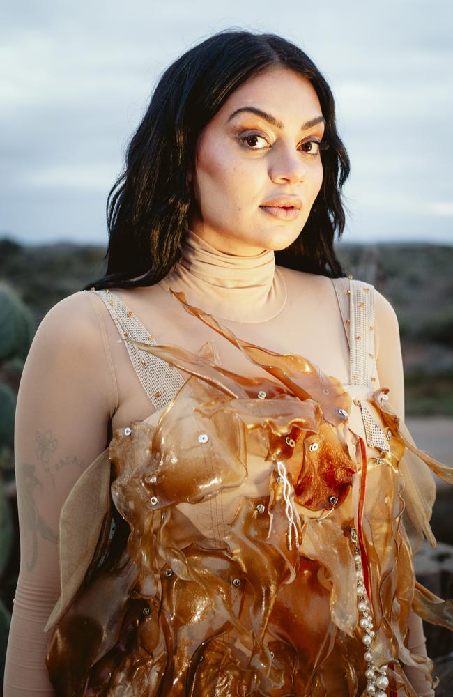 Award winning artist, Thelma Plum, returns with her new record I'm Sorry, Now Say It Back. Picture: Em Jensen