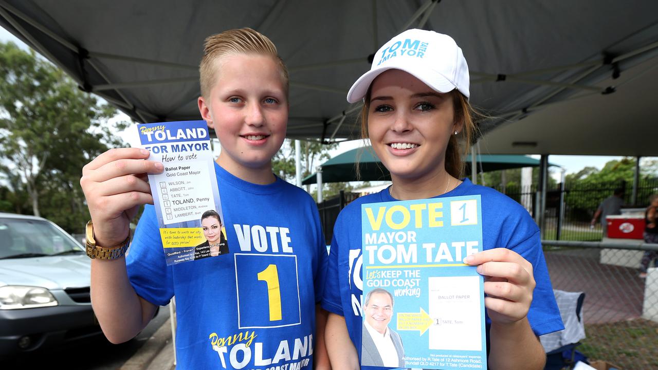 Locations of Gold Coast polling booths and list of candidates for the