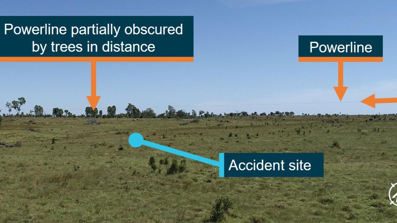 Australian Transport and Safety Bureau determined the helicopter made contact with a powerline which was partially obstructed by trees.