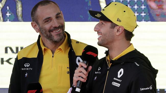 Daniel Ricciardo will make the switch to McLaren in 2021 after two years at Renault. Picture: AP