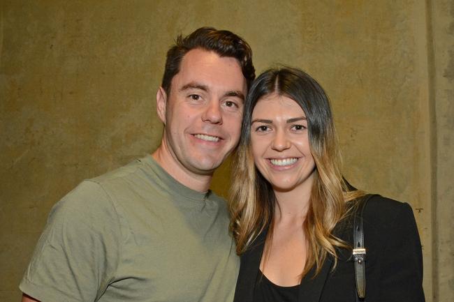 Elliot Carruthers and Amanda Knox at launch of display for Sunland’s Magnoli apartments, Nerang. Picture: Regina King.