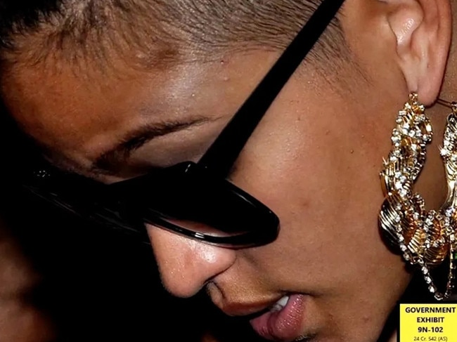 Cassie Ventura was viciously kicked by Sean 'Diddy' Combs according to testimony from his ex-assistant Capricorn Clark. Picture: Department of Justice