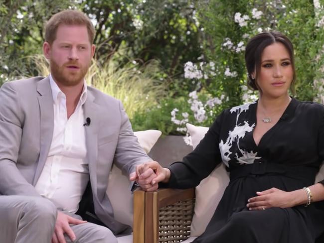 Oprah Winfrey’s interview with Prince Harry and Meghan Markle will air in Australia. Picture: CBS