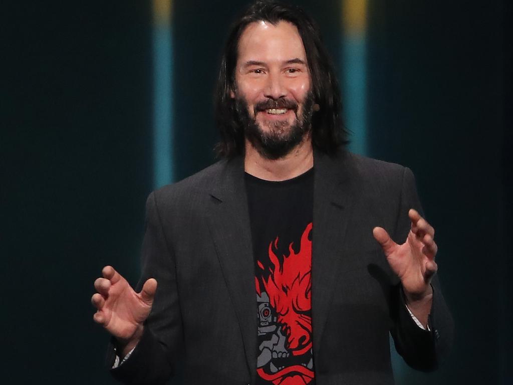 Actor Keanu Reeves, also known as the Internet’s boyfriend, during the Xbox E3 2019 Briefing in June, Los Angeles. Picture: Christian Petersen/Getty Images