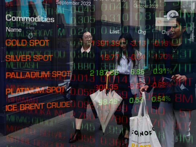 SYDNEY, AUSTRALIA - Newswire Photos- October 10, 2022: A general view of members of the public walking past the ASX in Sydney. Picture: NCA Newswire/ Gaye Gerard