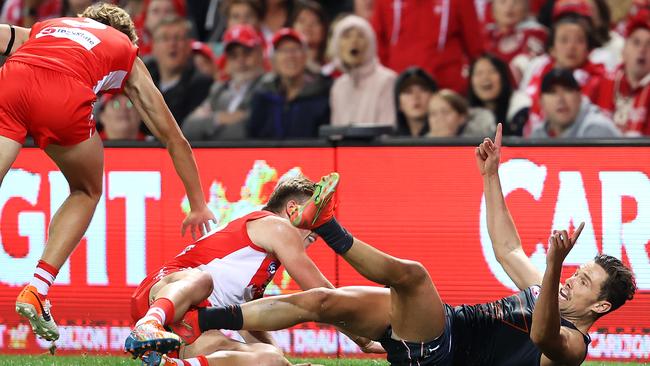 After it sailed through the big sticks. Picture: Getty Images