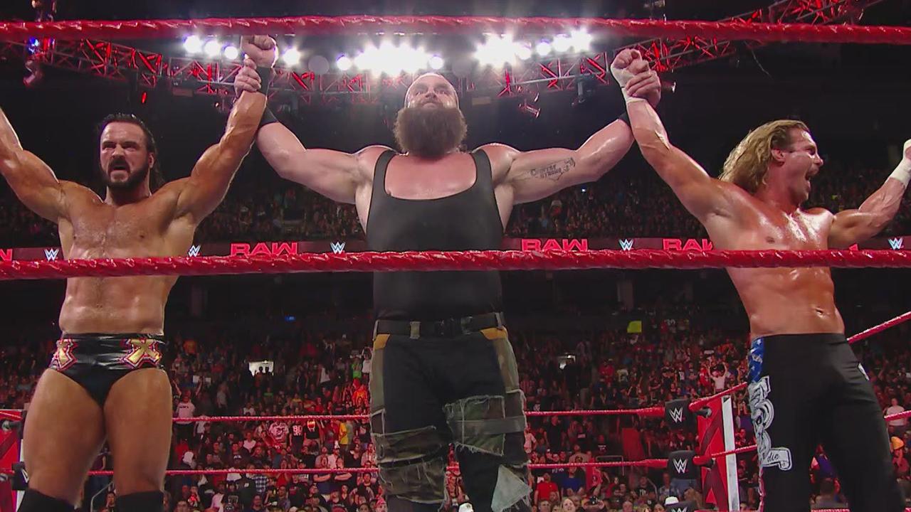 Bruan Strowman (C) has proposed an alliance with The Lunatic Fringe