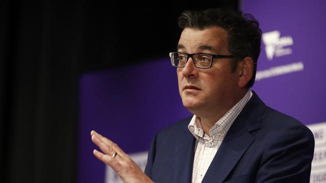 Victorian Premier Daniel Andrews speaks to the media during a press conference in Melbourne, Victoria. Picture: NCA NewsWire / Daniel Pockett