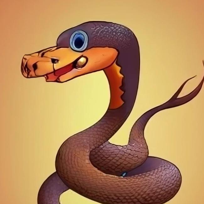 AI generated image of an Inland Taipan.