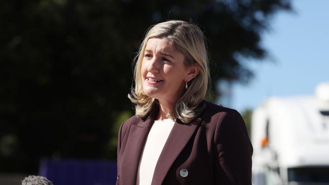 Minister for Women and Prevention of Domestic and Family Violence Shannon Fentiman said the government was “absolutely committed” to frontline domestic violence services. Picture: Liam Kidston.