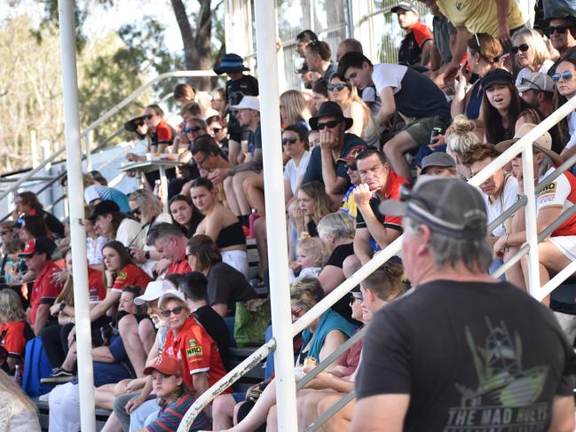 Footy fans at the AFL Capricornia grand finals, Rockhampton Cricket Grounds, September 10, 2022.