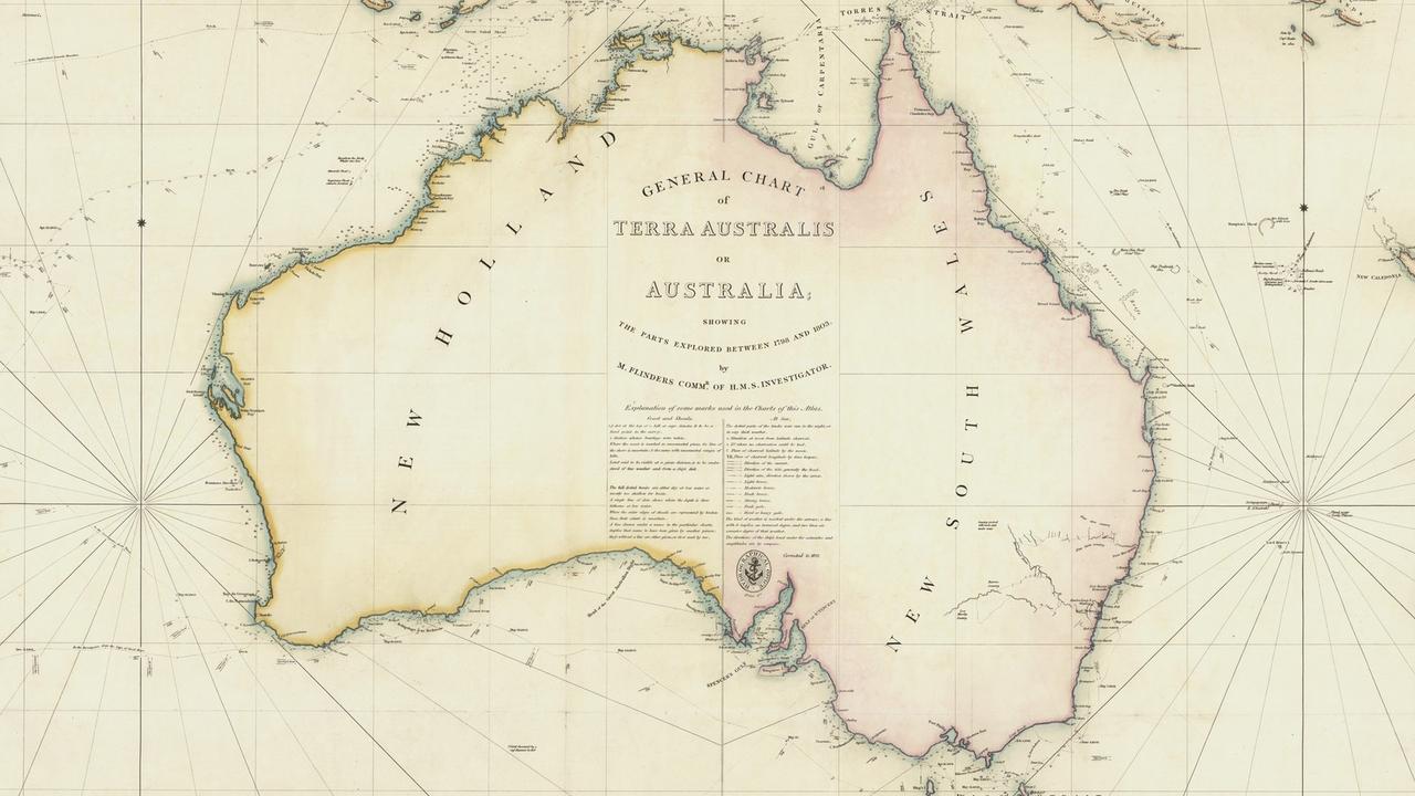 General Chart of Terra Australis or Australia, 1814-1822. 