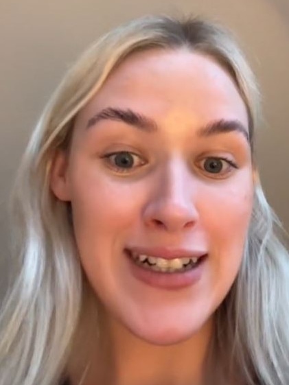 The young Aussie explained she didn't realise she'd end up with so much debt. Picture: TikTok/ugcwithcassidy