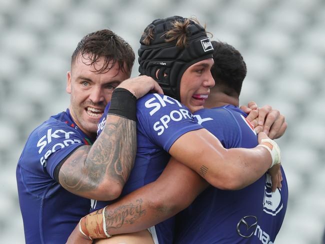 Reece Walsh recorded one try assist and one line break in his second NRL game. (Photo by Ashley Feder/Getty Images)