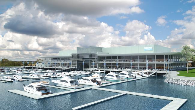 What it could look like ... An artist’s impression of the marina.