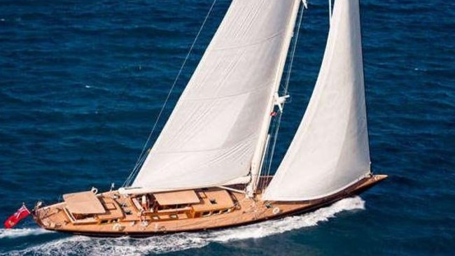 The $25 million sailing superyacht Pumula.