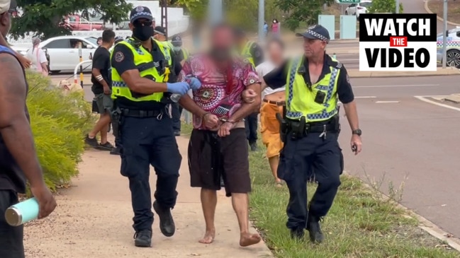 Darwin anti-mandate protesters arrested