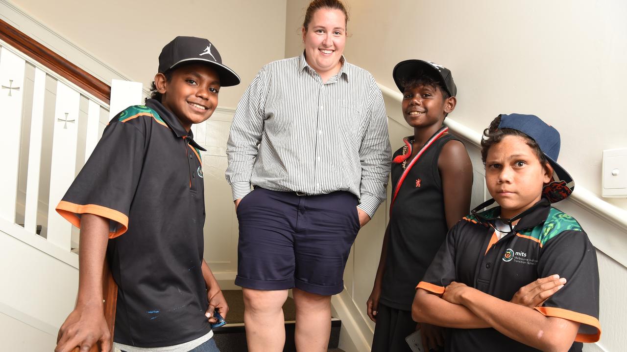 MITS is Australia’s first stand alone school designed to assist Indigenous students transition from remote or regional schools into a mainstream school in Melbourne. Picture: Lawrence Pinder