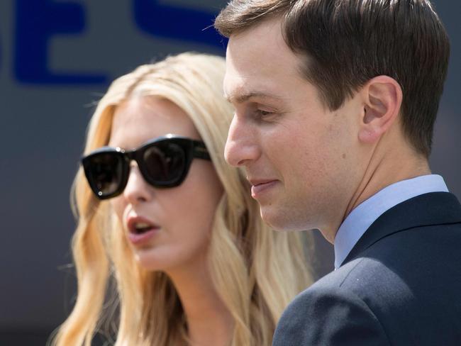 White House senior adviser Jared Kushner and adviser to the president Ivanka Trump. Picture: AFP/Jim Watson