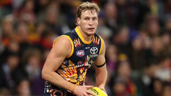 Jordan Dawson has been a fantastic recruit for the Crows. Picture: Sarah Reed/AFL Photos via Getty Images