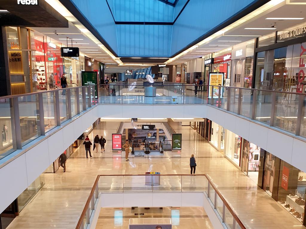 Bondi Junction Westfield on Sunday. Picture by Damian Shaw