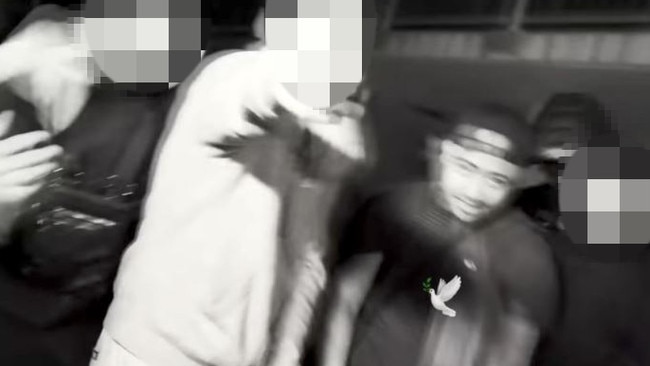 Easter Show stabbing victim Uati Faletolu (right) in the music video for the song “Our Way” by two local 67 rappers.