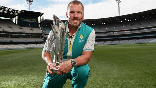 Aaron Finch will be back in the Big Bash this week, playing for the first time since Australia’s T20 World Cup win. Picture: Michael Klein