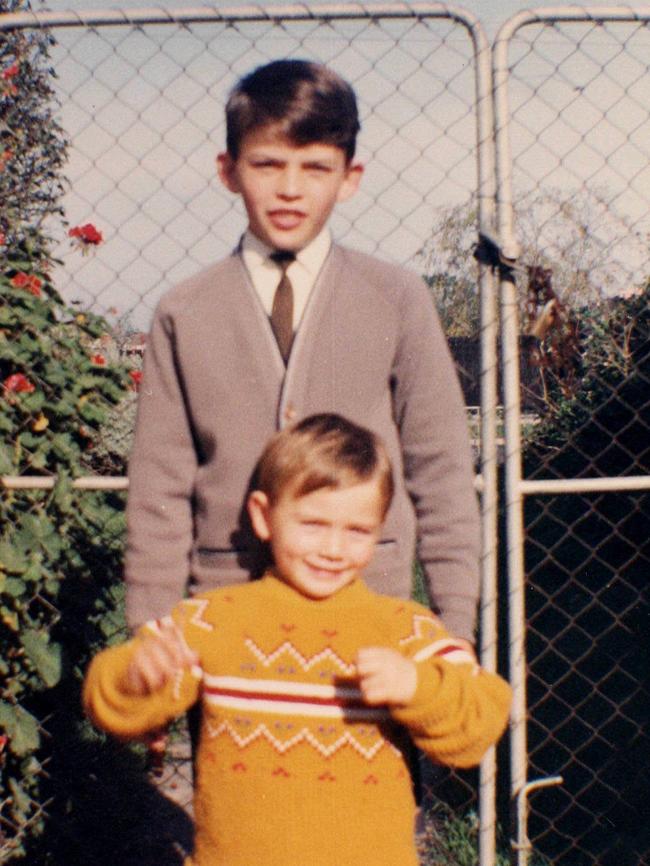 Eddie McGuire with older brother Frank.