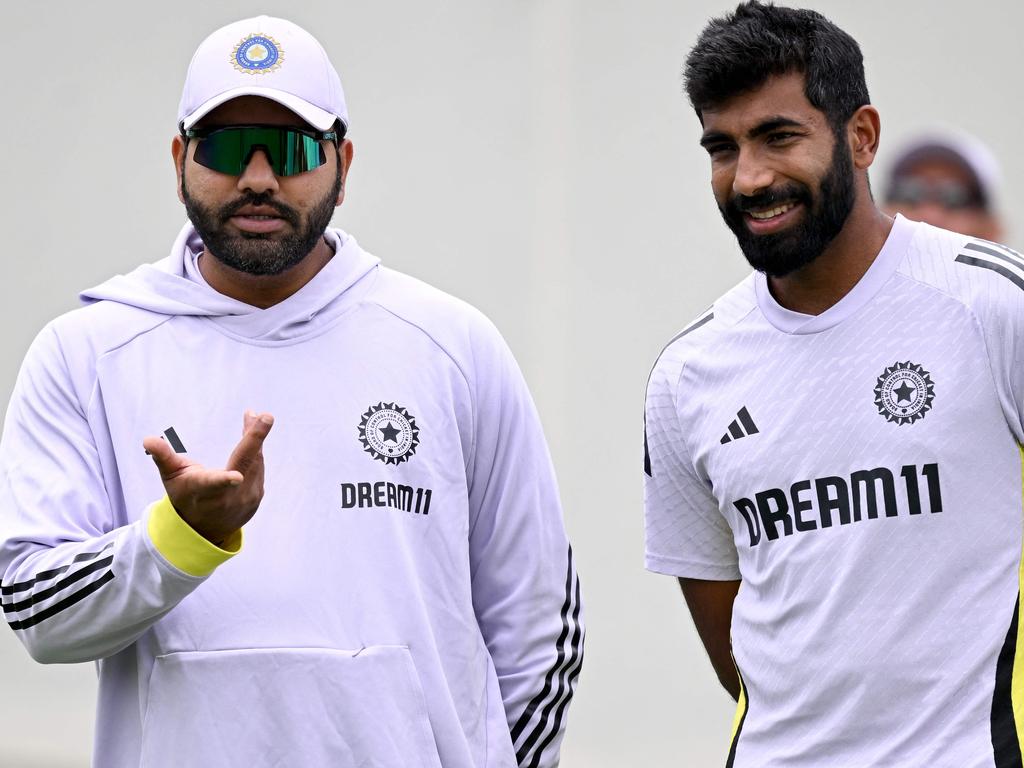 Rohit Sharma (left) says it was his call to stand down for the Sydney Test. Picture: AFP