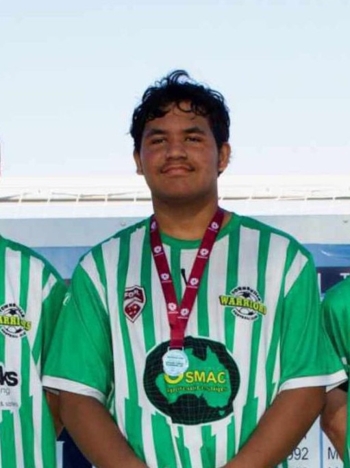 Townsville Warriors FC junior player TeAuta Cole. Picture: Supplied.