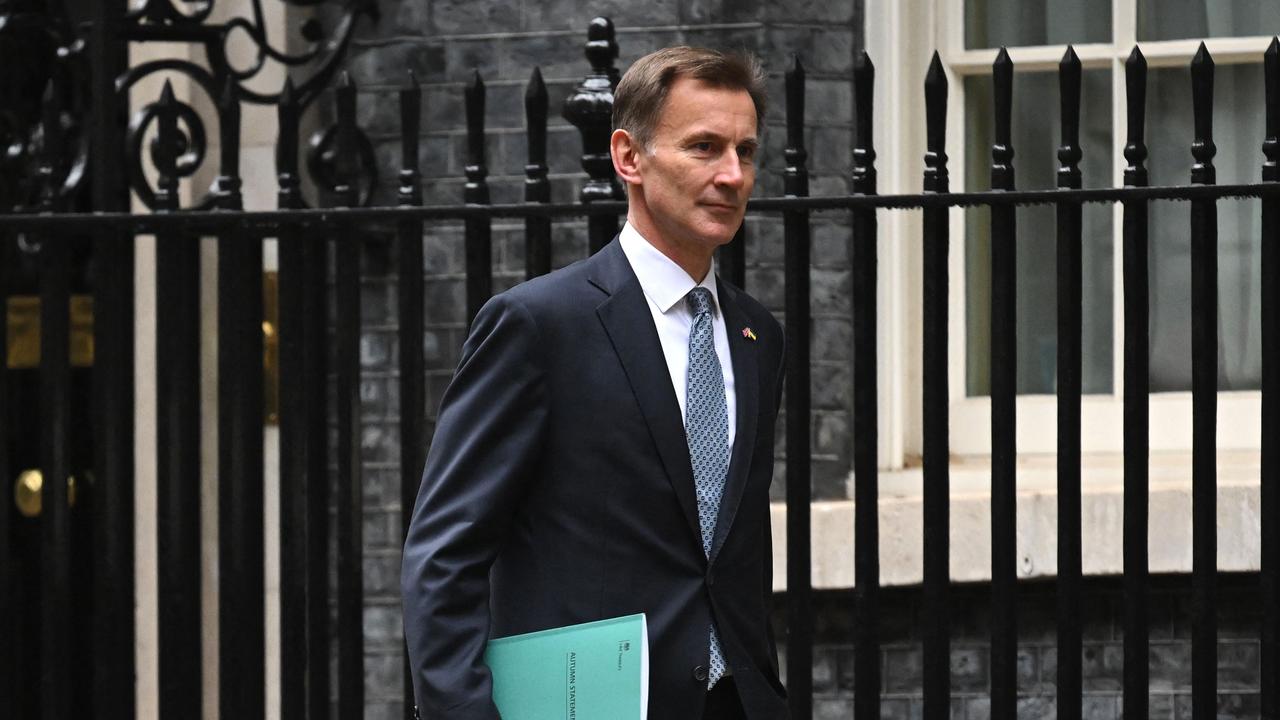 Britain's Chancellor of the Exchequer Jeremy Hunt (Photo by JUSTIN TALLIS / AFP)