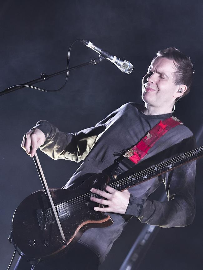 Jonsi performing with Sigur Ros. Picture: Lyn McCarthy