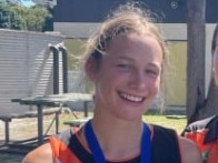 Lilly Clarke of Orange Thunder Touch Football for the Junior State Cup. Photo: Contributed