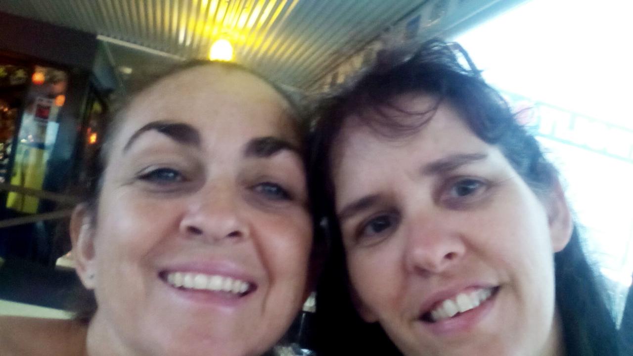 Karina Lock and friend Kerry Zipperer, 48. Stephen Lock shot his wife Karina and then himself at a McDonalds on the Gold Coast. Pic Megan Slade