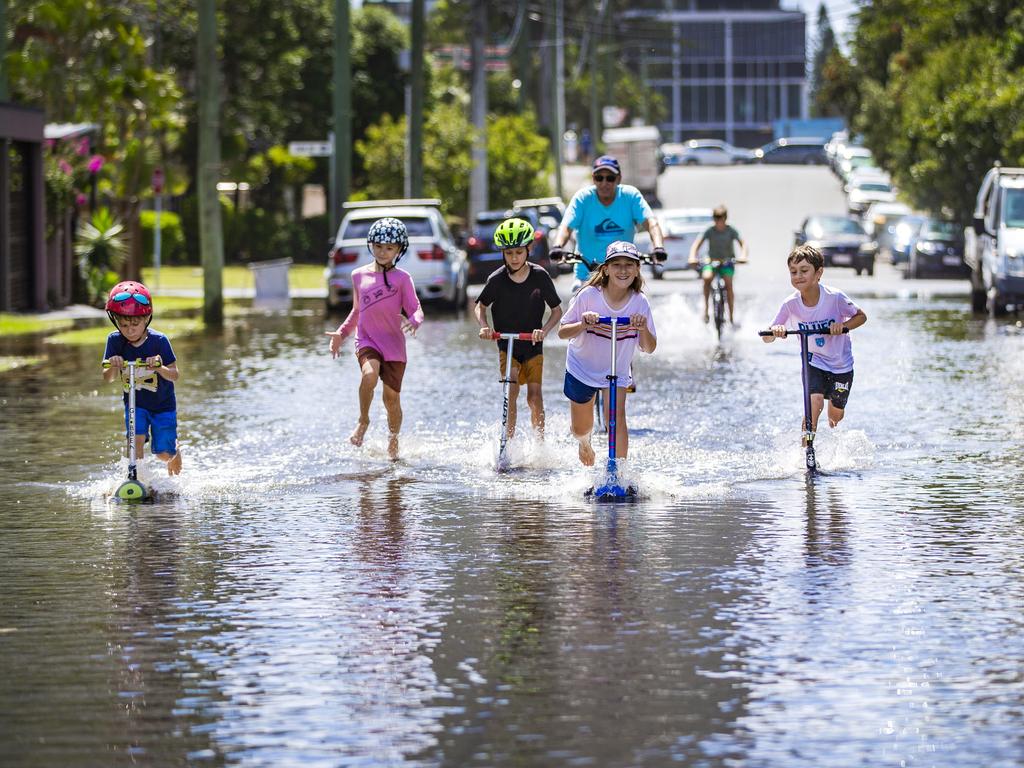 Flooding on the Gold Coast in December. Picture: Nigel Hallett