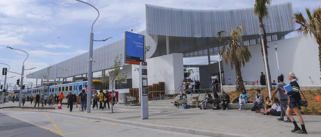 Love it or hate it, the new station is certainly striking. Picture: Wayne Taylor