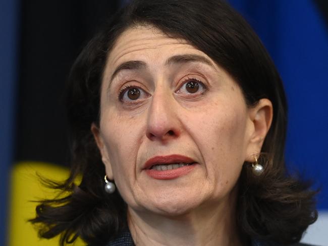 SYDNEY, AUSTRALIA - NewsWire Photos October 1 2021: Premier Gladys Berejiklian resigns after ICAC investigation announcement.Picture: NCA NewsWire / Jeremy Piper