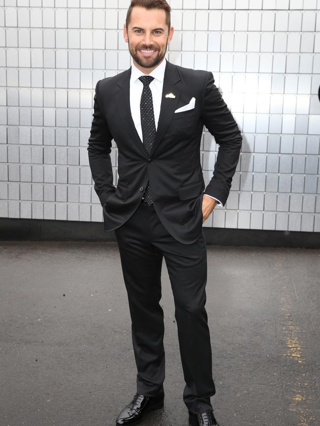 Daniel MacPherson pictured at Derby Day at the 2015 Melbourne Cup Carnival held at Flemington Racecourse in Melbourne.