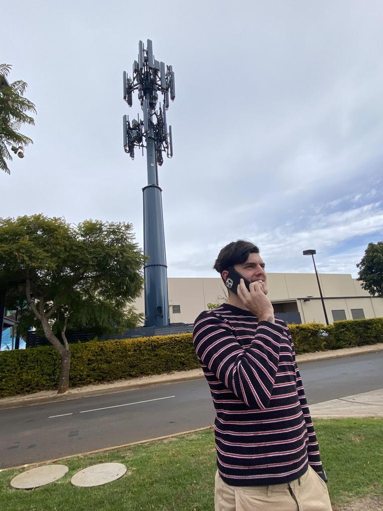 A new mobile phone tower has been switched on at Highfields Village Shopping Centre.