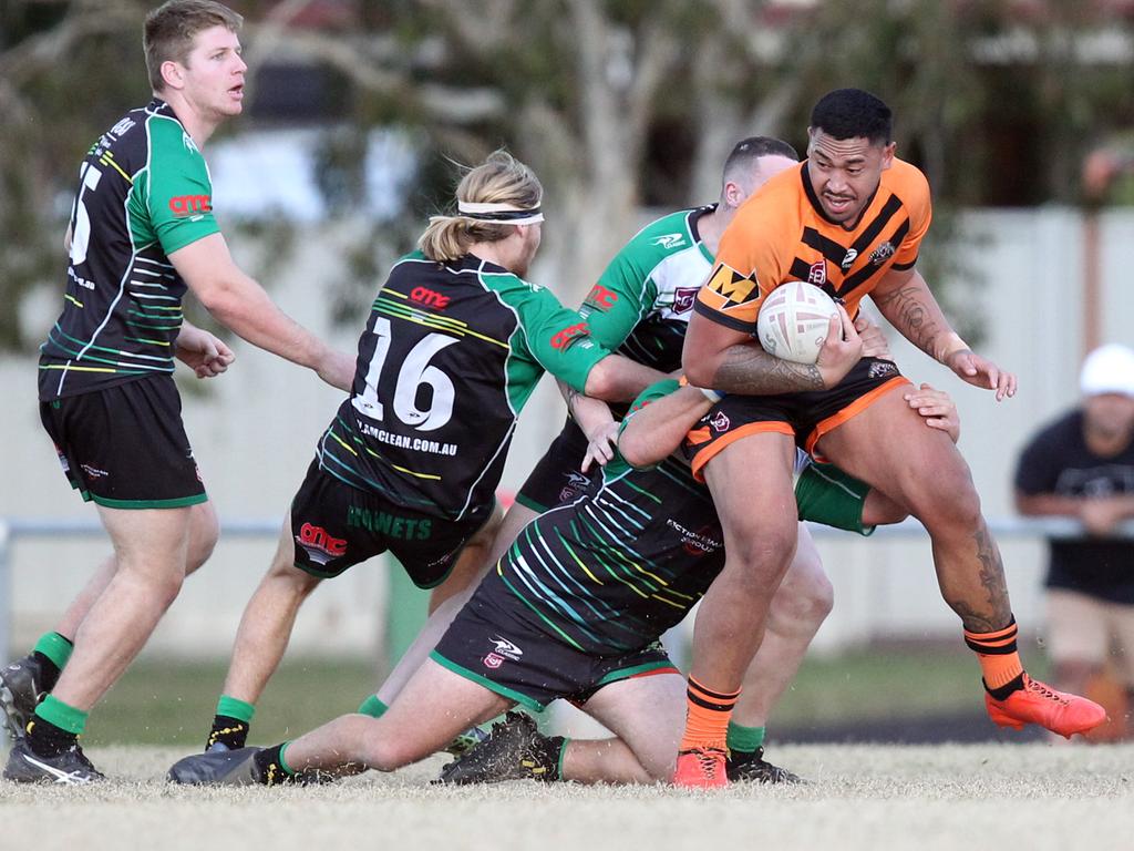 Southport’s John Folau. Picture by Richard Gosling