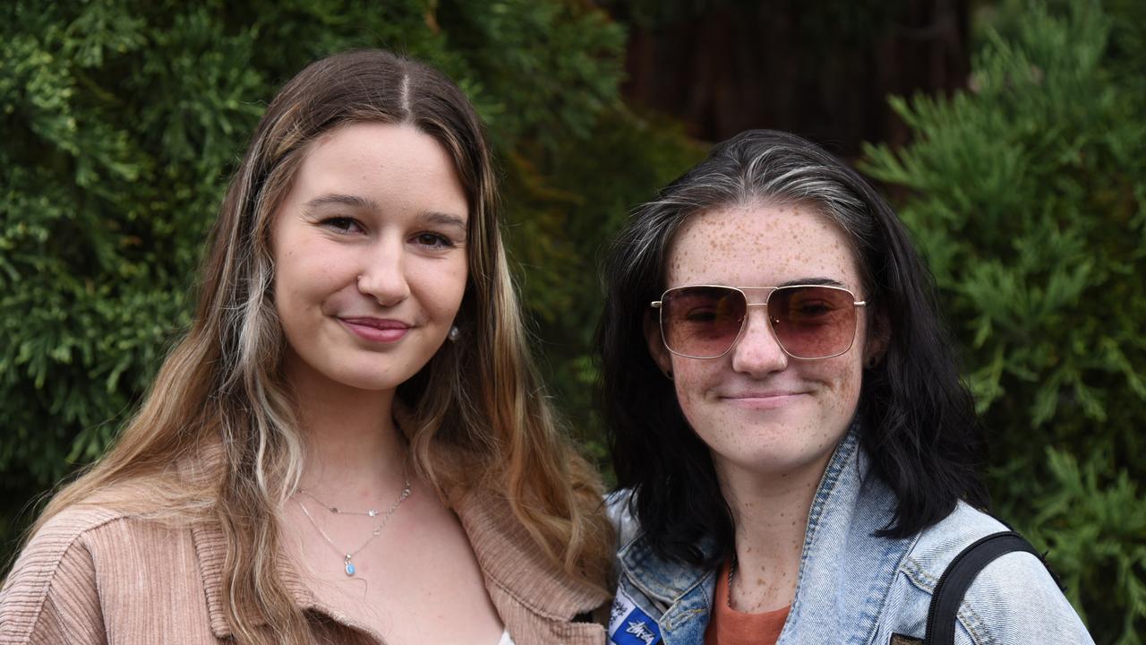 Kaila Whiddon and Taylah Barrett at Day 2 of Launceston's Festivale 2023. Picture: Alex Treacy