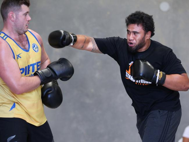 NRL fight Paul Gallen v Junior Paulo: Raiders prop uses UFC trainer for