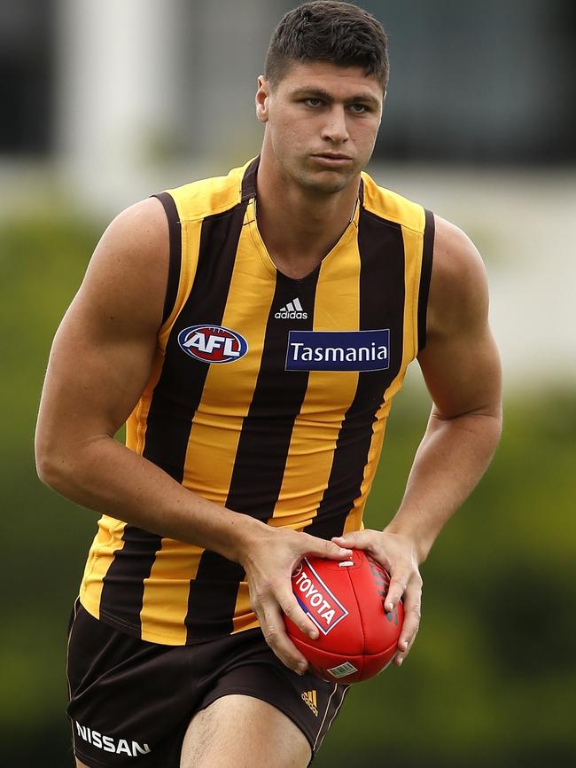 Hawthorn’s medicos will work their magic on recruit Jon Patton.