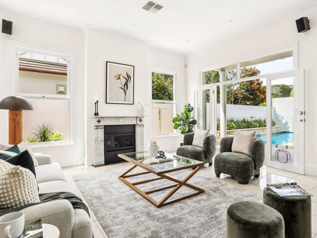 Tiled floors in the living room at the Kensington property put some viewers off but the agent says it’s a small cosmetic detail.